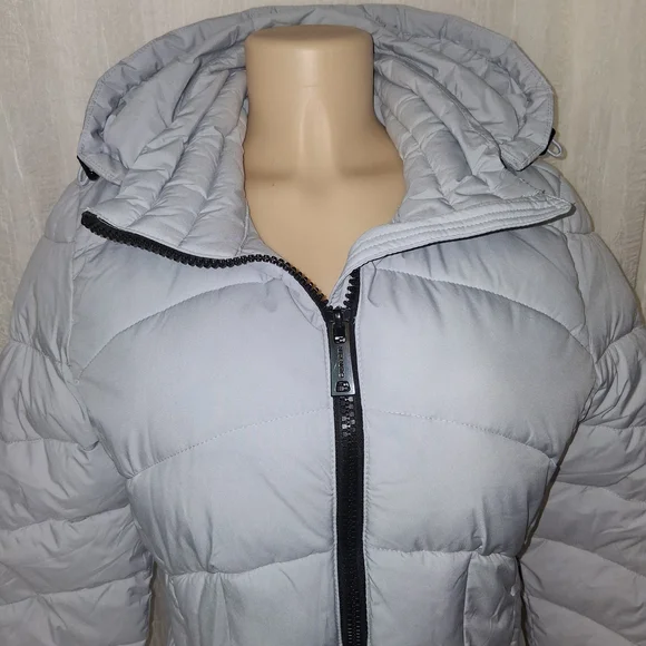 Calvin Klein Women's Soft Gray Puffer Jacket Size S - Picture 4 of 16